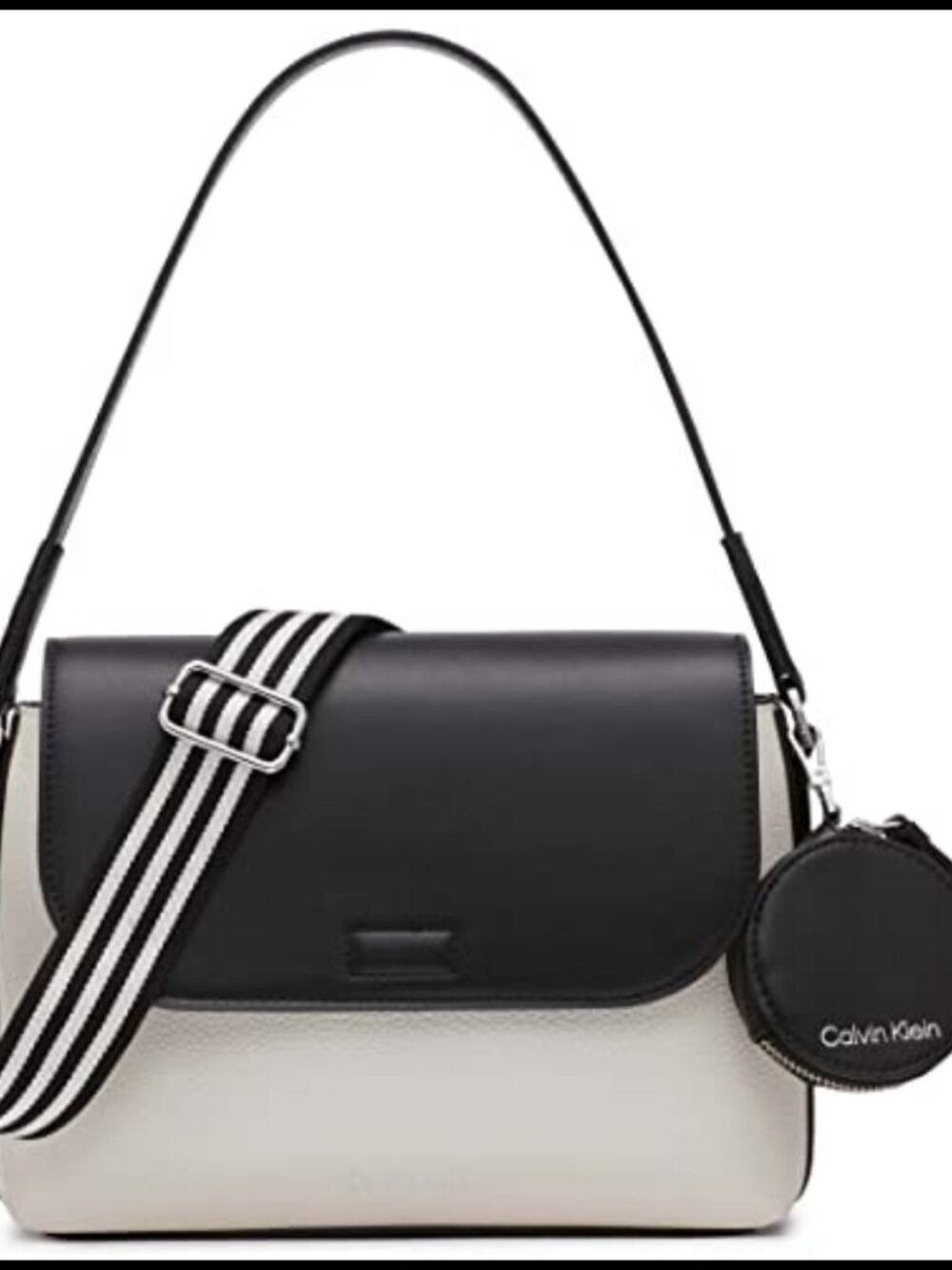 Calvin Klein Millie 2 in 1 Flap Crossbody Handbag Vegan Leather